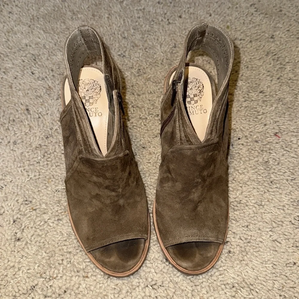 Vince Camuto Peep Toe Bootie Shoes